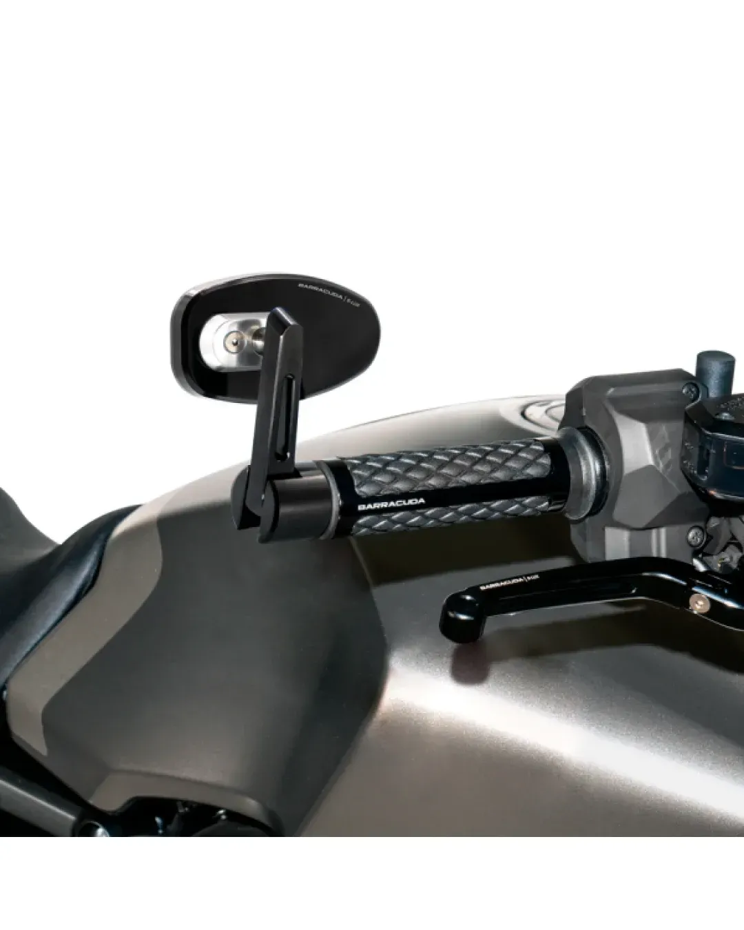 Огледала за мотор BARRACUDA SKIN-R/BAR END BLACK (PAIR)