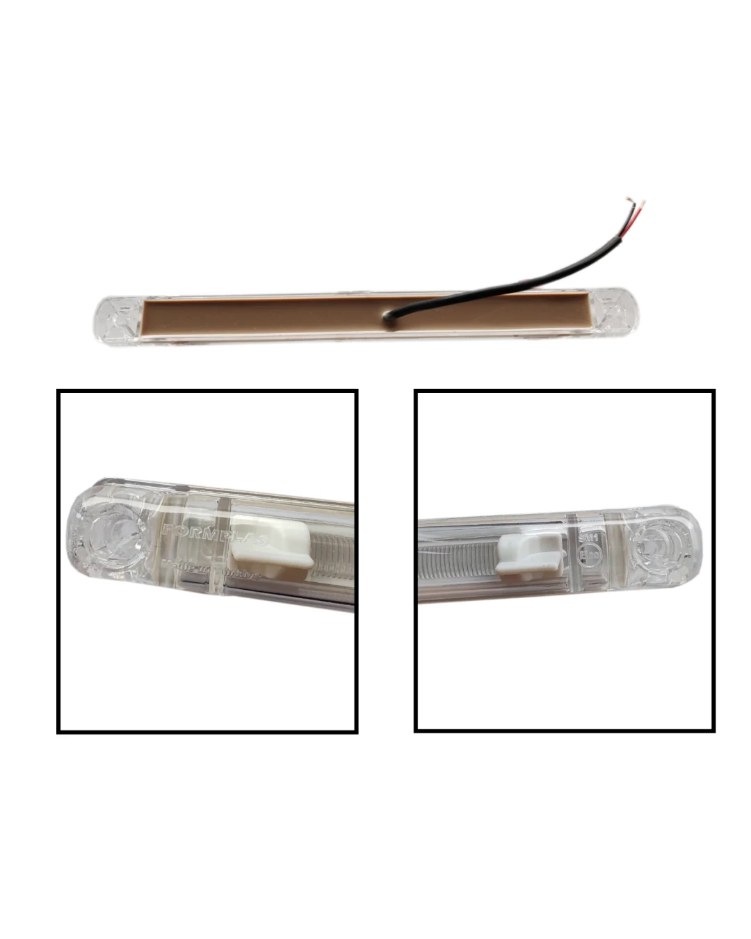 Оранжев LED габарит/контурна светлина – 6 Диода 24V 240 mm