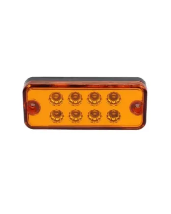 Оранжев LED Габарит / Светлина / Токос, с 8 диода - 12V - 99mm x 40mm