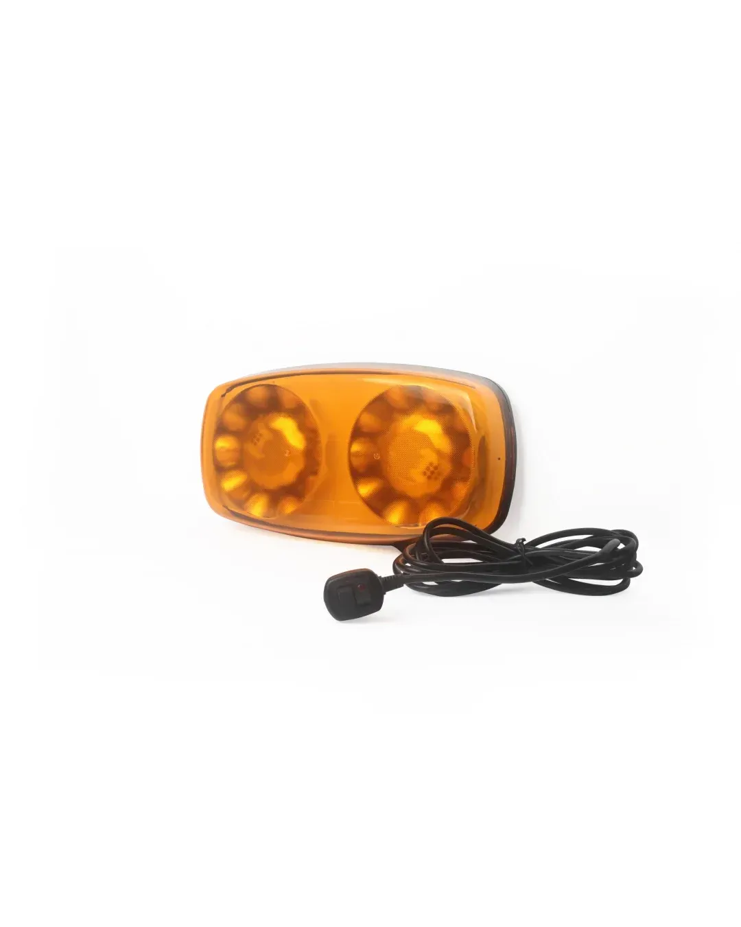 Оранжева 12-24V Лед Led Аварийна Сигнална Лампа Маяк Буркан с Магнит 35W За Пътна Помощ Платформа и др.