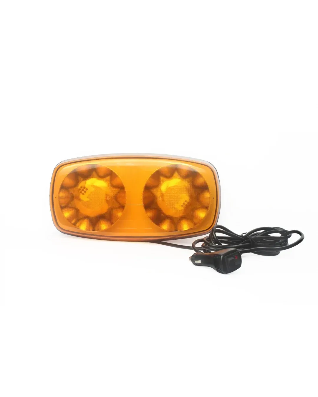 Оранжева 12-24V Лед Led Аварийна Сигнална Лампа Маяк Буркан с Магнит 35W За Пътна Помощ Платформа и др.