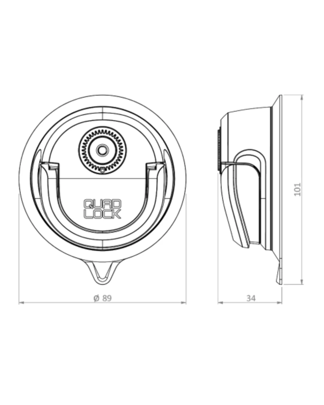 Oснова за монтаж QUAD LOCK 360 Suction Base