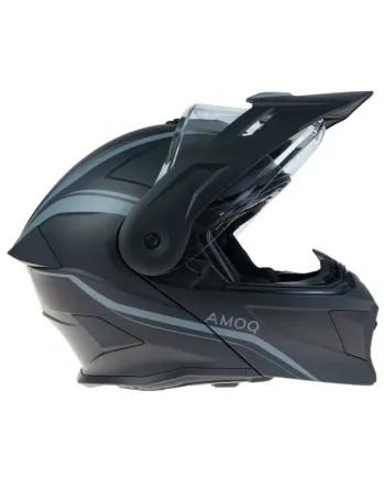 Отваряема каска AMOQ Ballast Electric visor Helmet Black/grey