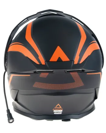 Отваряема каска AMOQ Ballast Electric visor Helmet Black/Orange