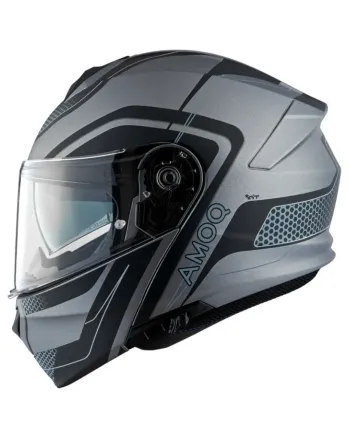 Отваряема каска AMOQ Helmet MI100 Porto black/grey