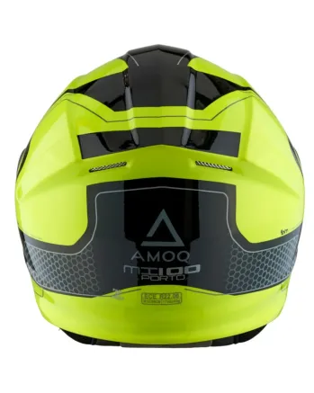 Отваряема каска AMOQ Helmet MI100 Porto black/yellow