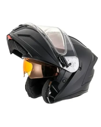 Отваряема каска AMOQ Quantum Flip-Up Helmet Electric Visor Blackout