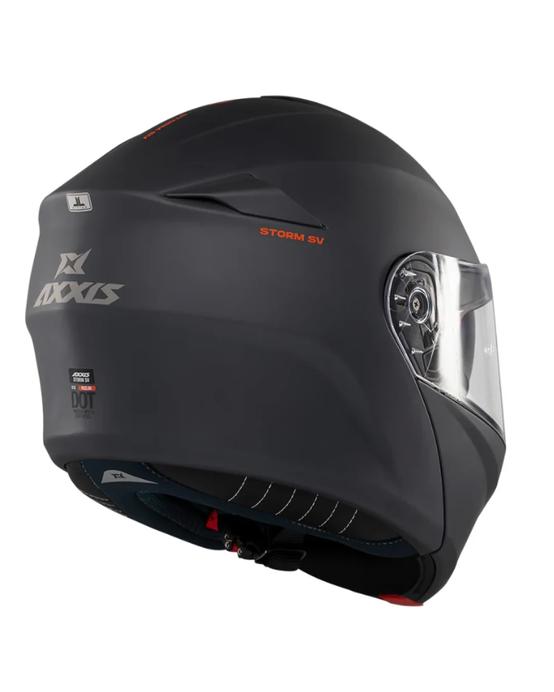 Отваряема каска AXXIS STORM S SV SOLID A2 TITANIUM