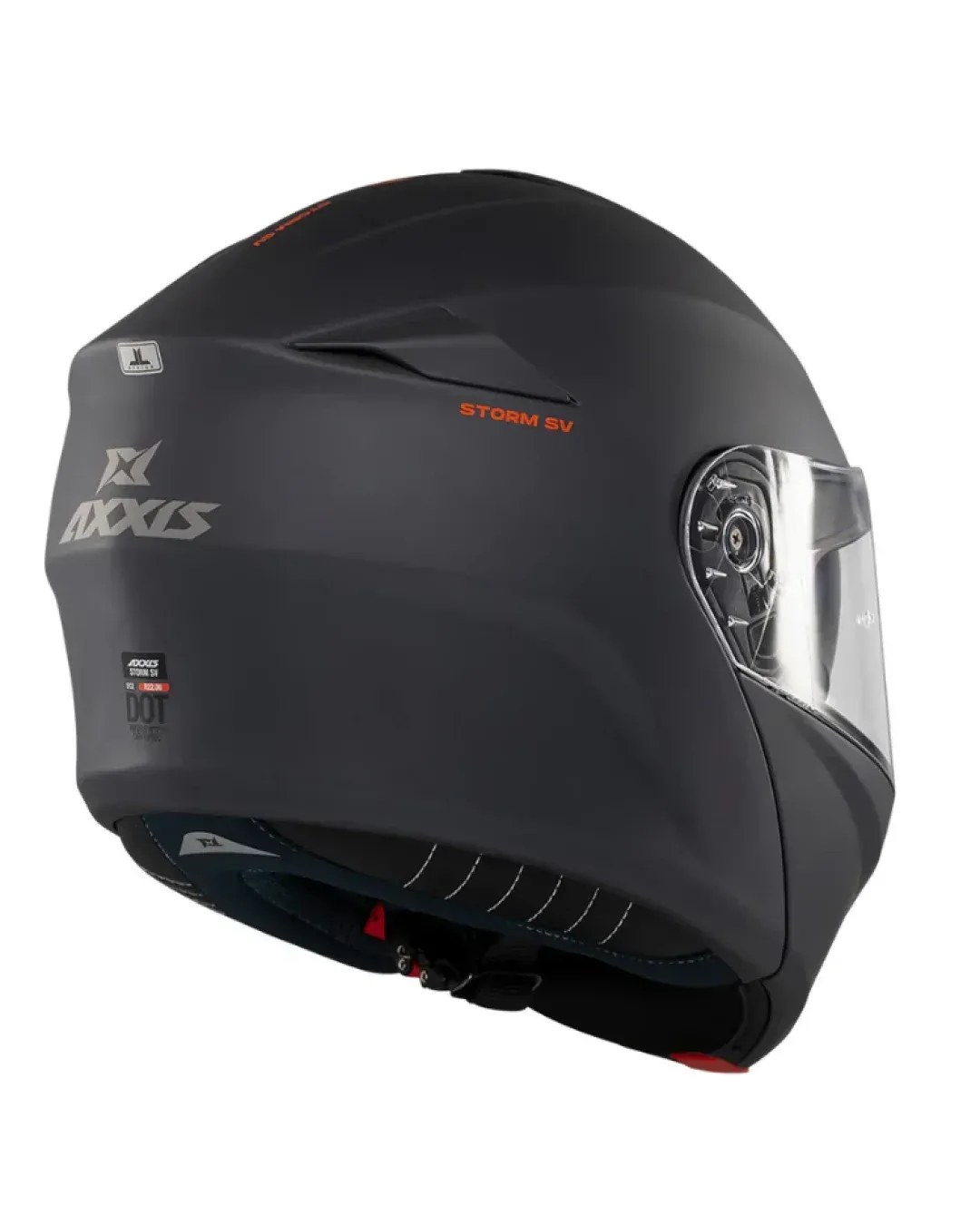 Отваряема каска AXXIS Storm S SV Solid A2 Titanium