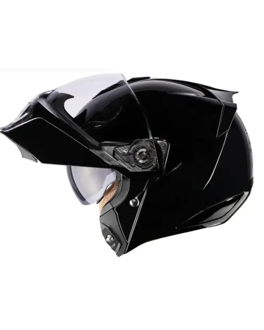 Отваряема каска ICON Threshold™ Solid Modular BLACK GLOSS