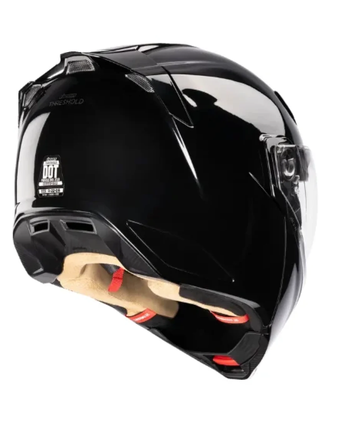 Отваряема каска ICON Threshold™ Solid Modular BLACK GLOSS