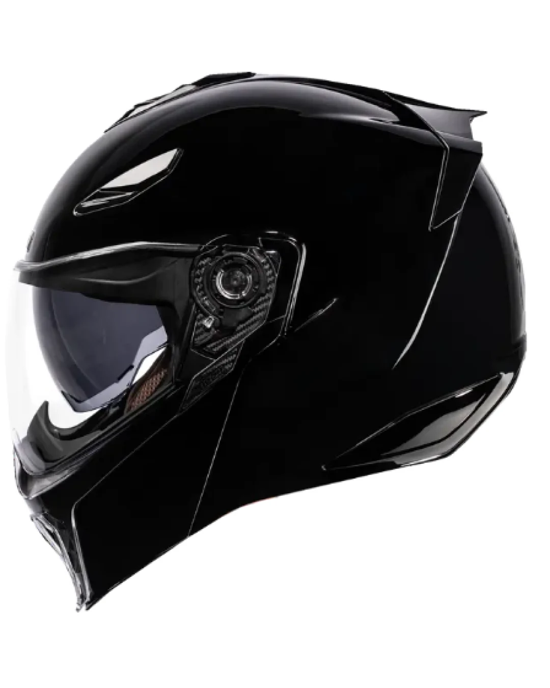 Отваряема каска ICON Threshold™ Solid Modular BLACK GLOSS