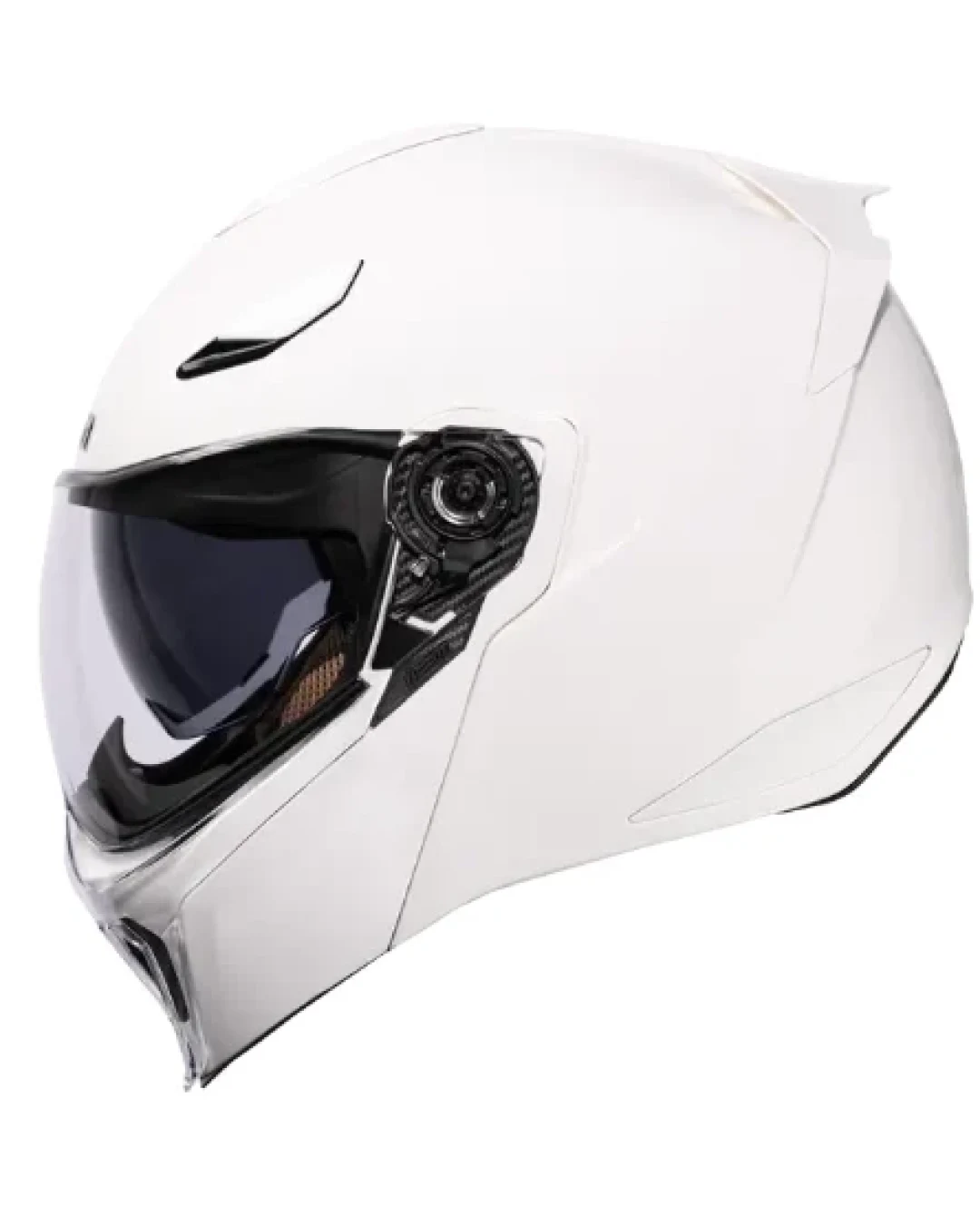 Отваряема каска ICON Threshold™ Solid Modular WHITE GLOSS