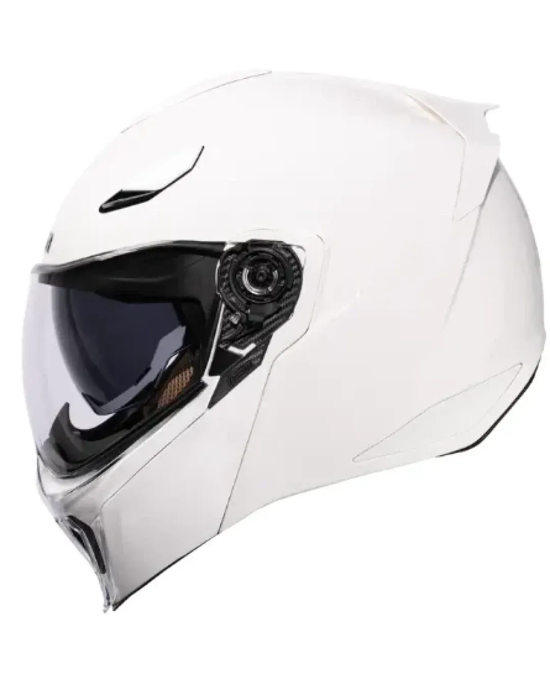 Отваряема каска ICON Threshold™ Solid Modular WHITE GLOSS