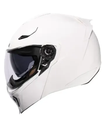 Отваряема каска ICON Threshold™ Solid Modular WHITE GLOSS