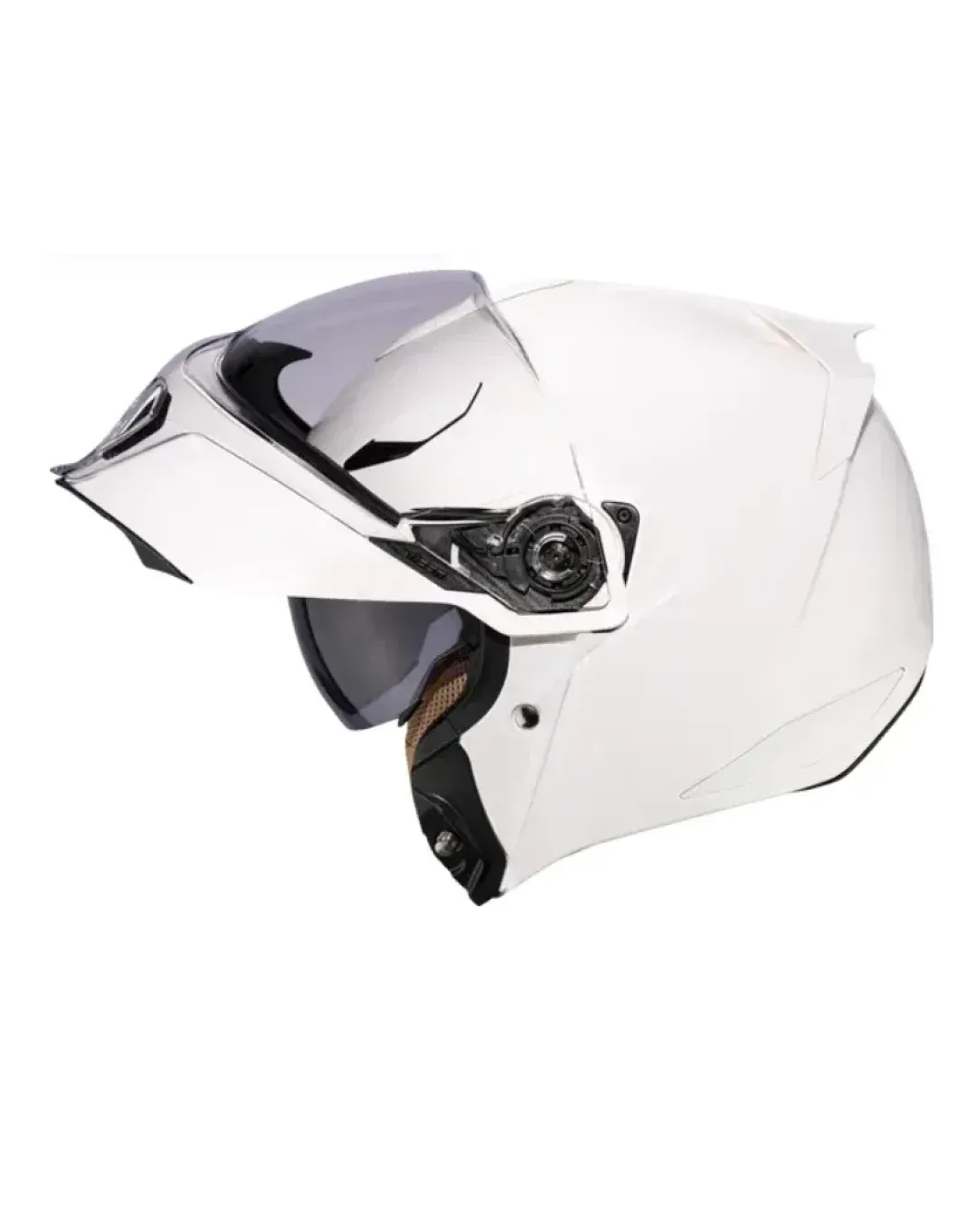 Отваряема каска ICON Threshold Solid Modular White Gloss