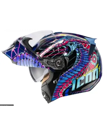 Отваряема каска ICON Threshold Synthwave Lazer Cobra Modular
