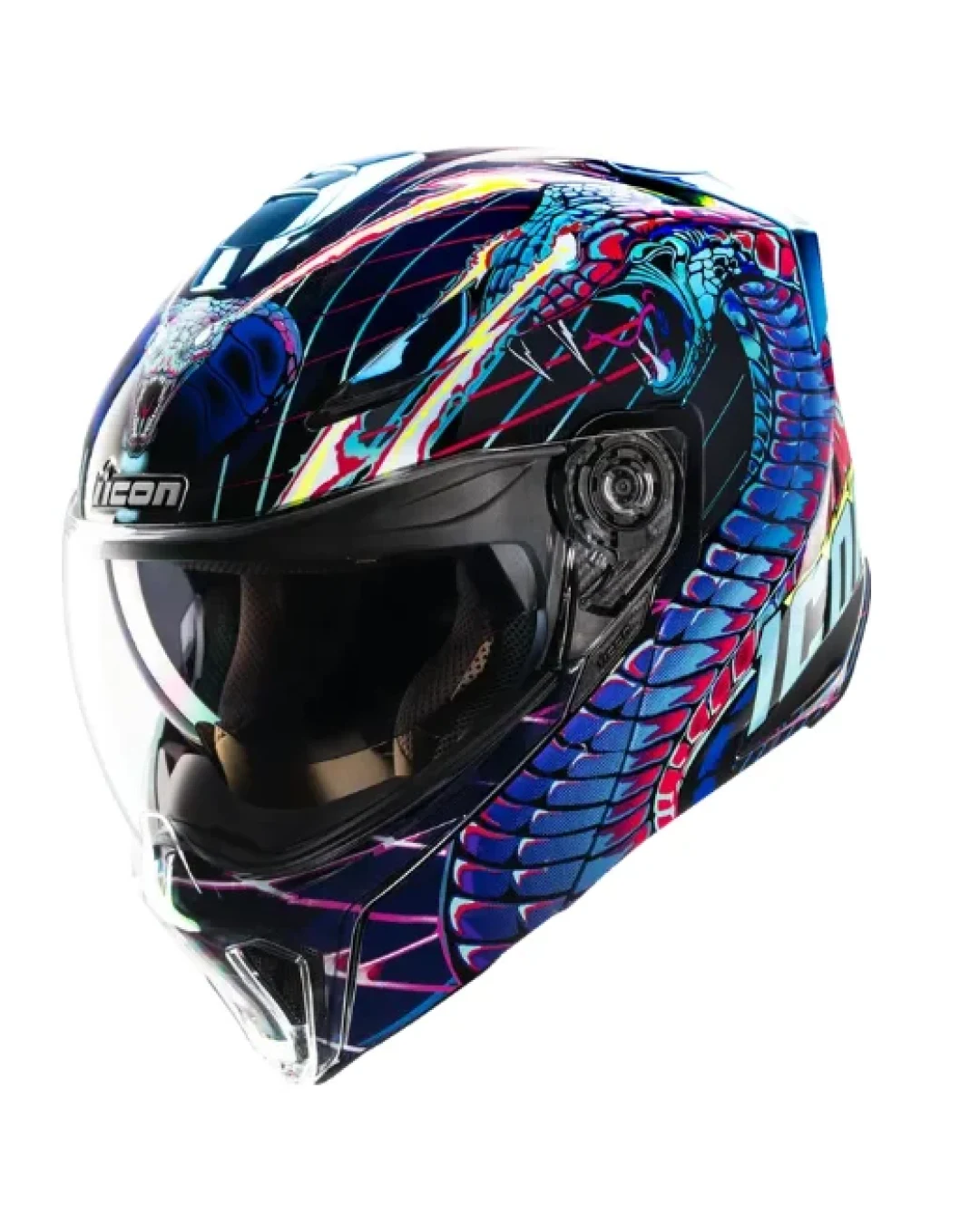 Отваряема каска ICON Threshold™ Synthwave Lazer Cobra Modular