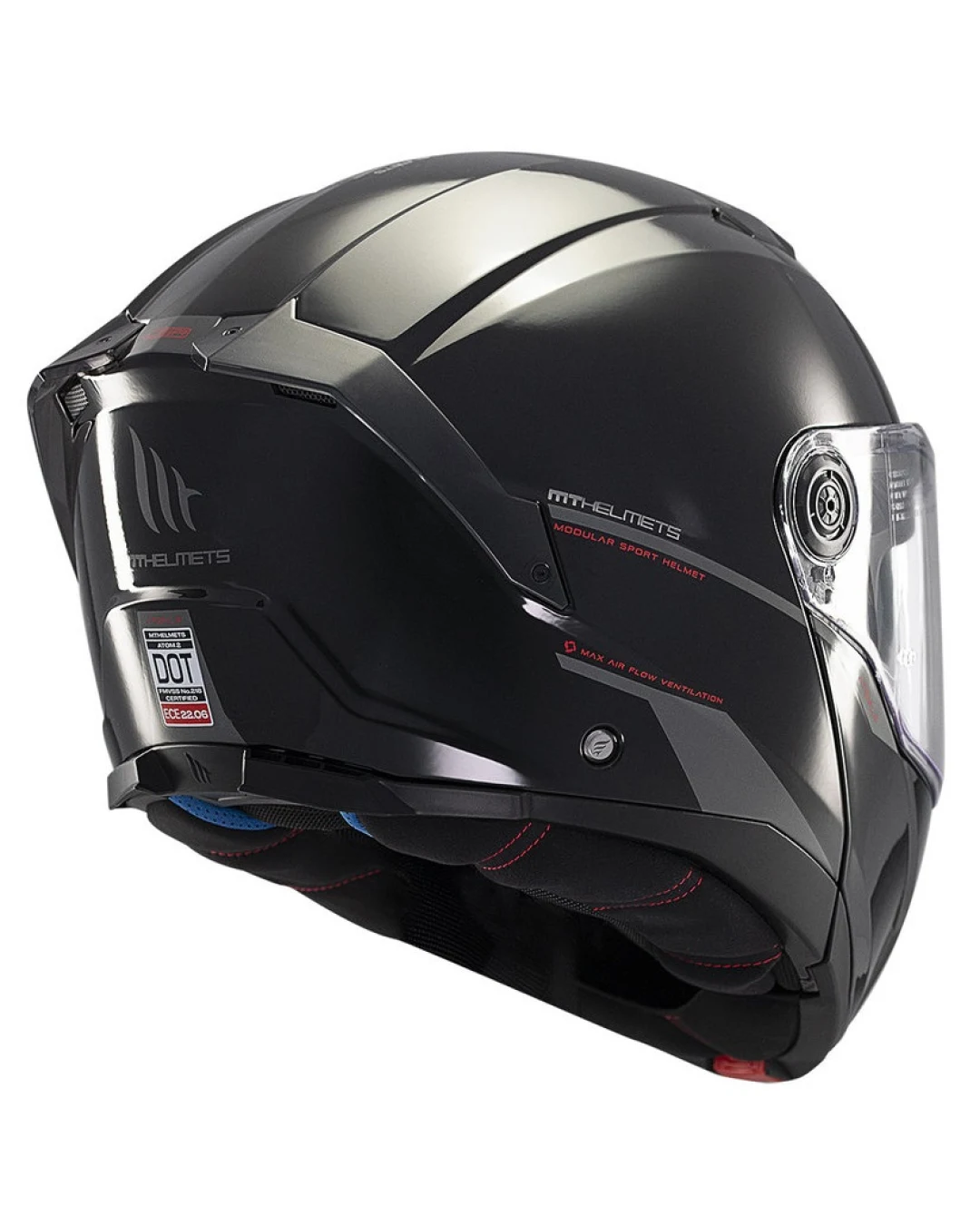 Отваряема каска MT ATOM 2 SV A1 BLACK