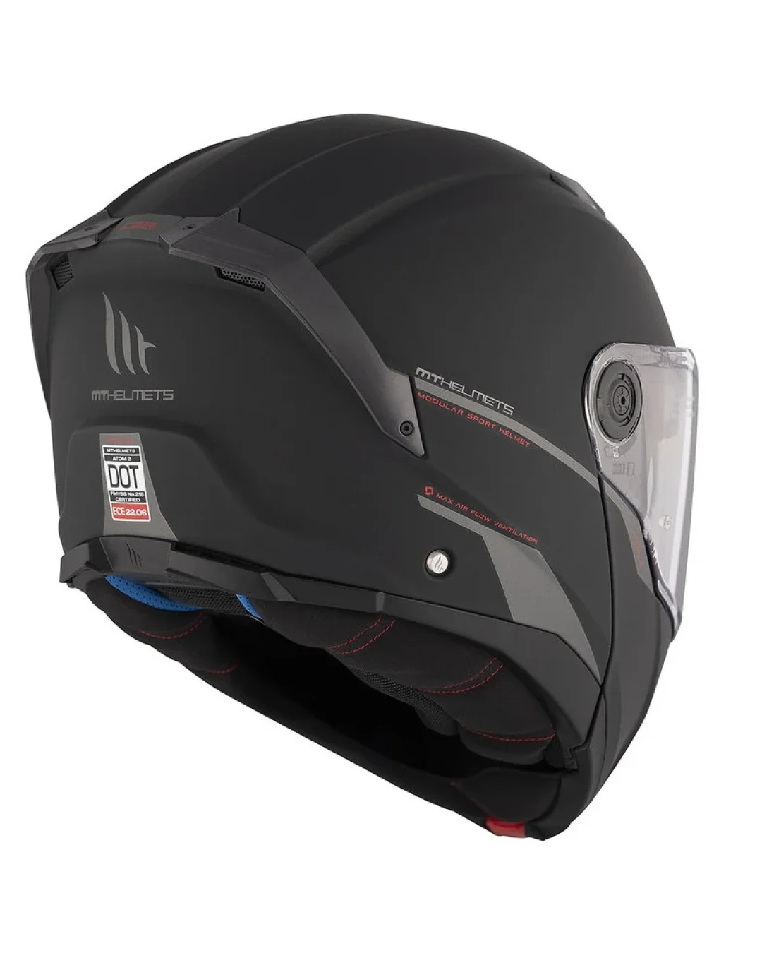 Отваряема каска MT ATOM 2 SV A1 MATT BLACK