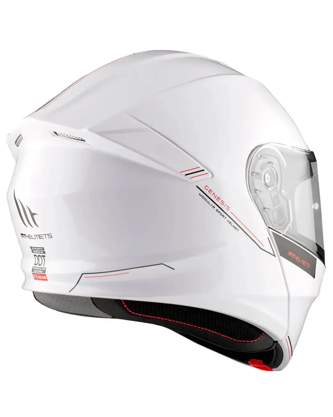 Отваряема каска MT GENESIS A0 GLOSS WHITE