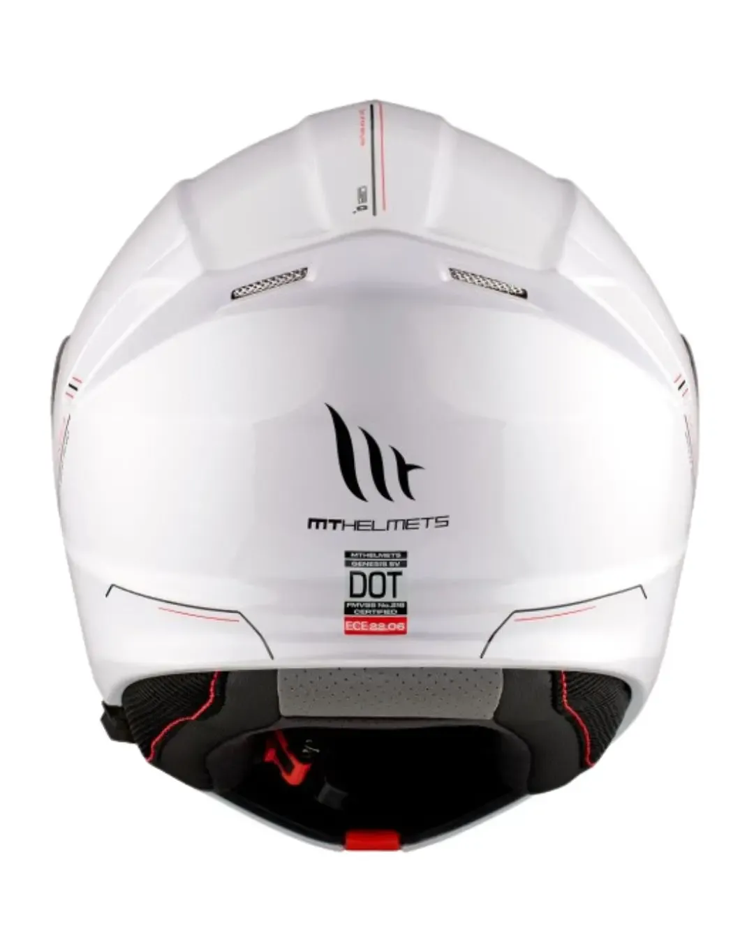 Отваряема каска MT GENESIS A0 GLOSS WHITE