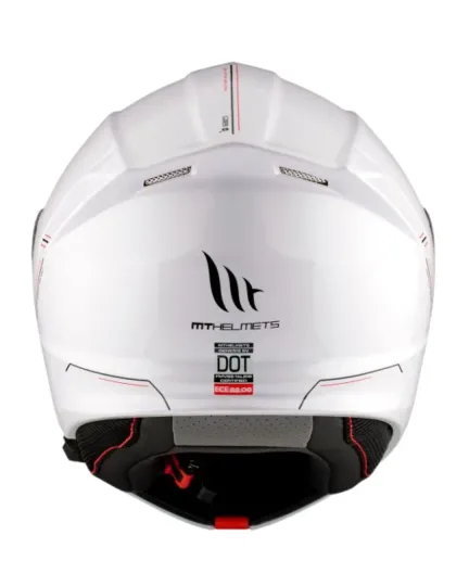 Отваряема каска MT GENESIS A0 GLOSS WHITE