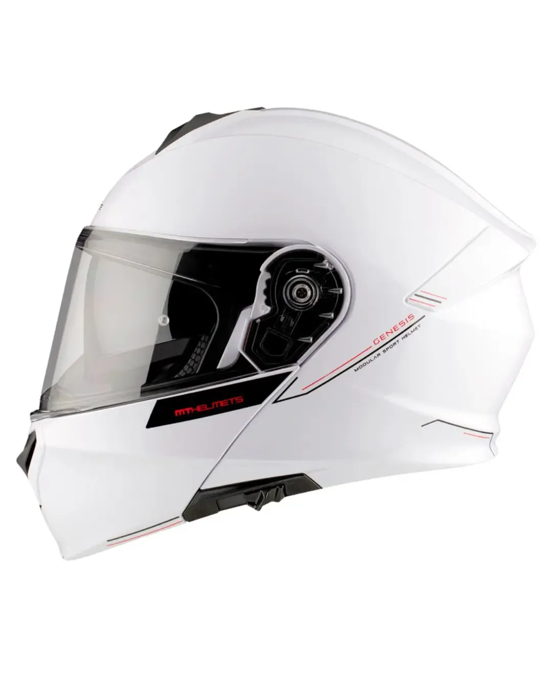 Отваряема каска MT GENESIS A0 GLOSS WHITE