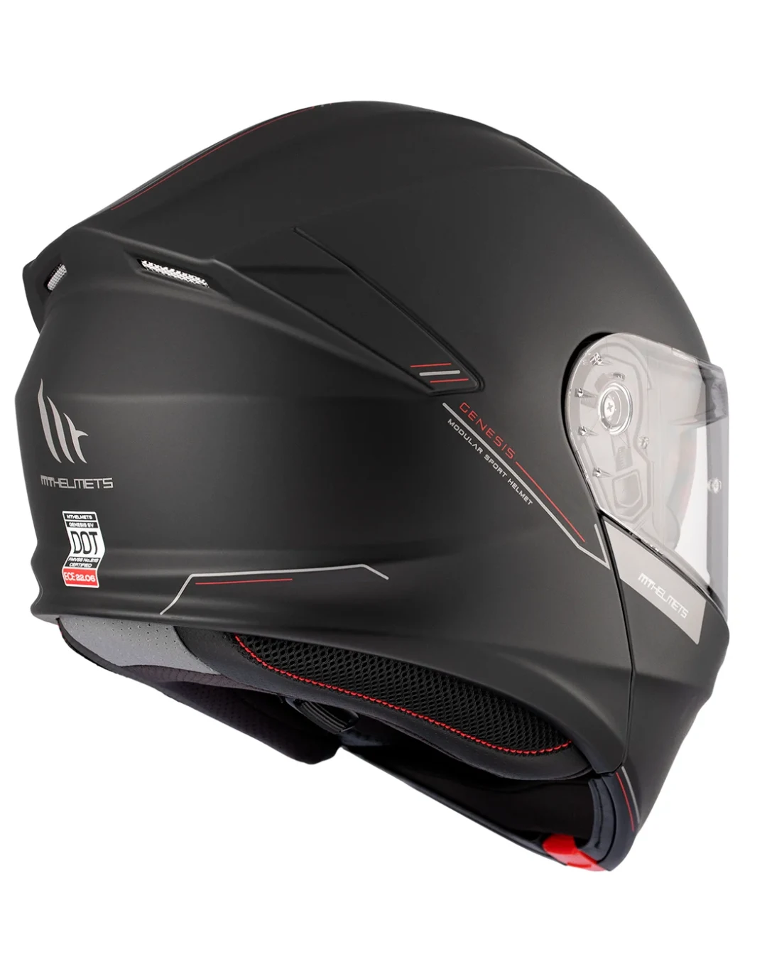 Отваряема каска MT GENESIS A1 BLACK MATT