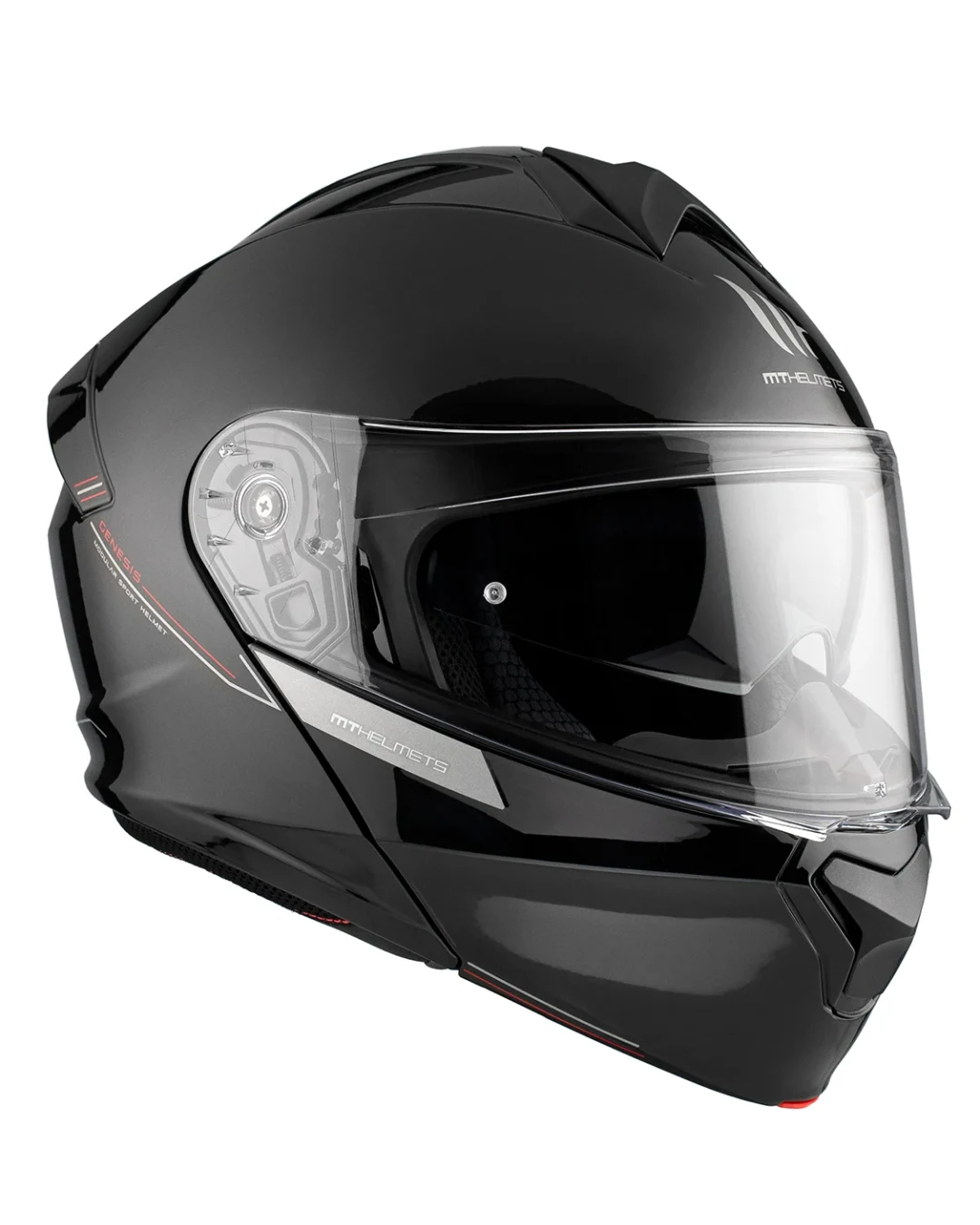 Отваряема каска MT GENESIS A1 GLOSS BLACK