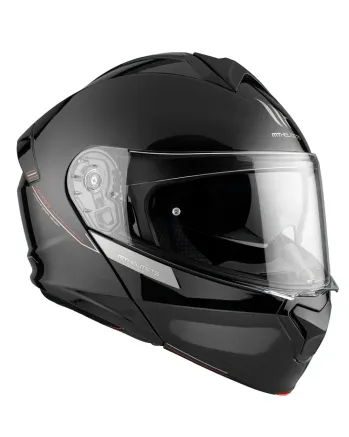 Отваряема каска MT GENESIS A1 GLOSS BLACK