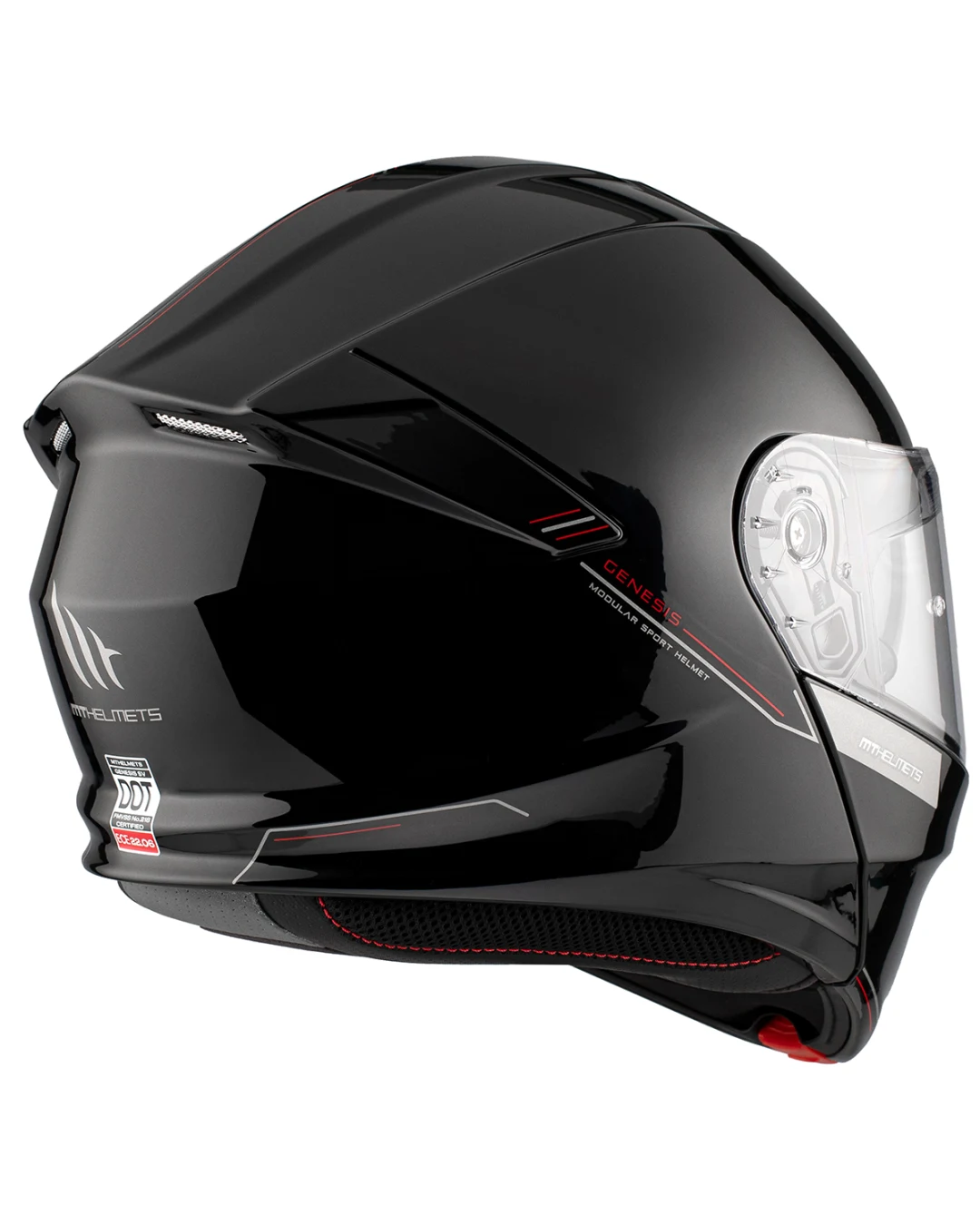 Отваряема каска MT GENESIS A1 GLOSS BLACK