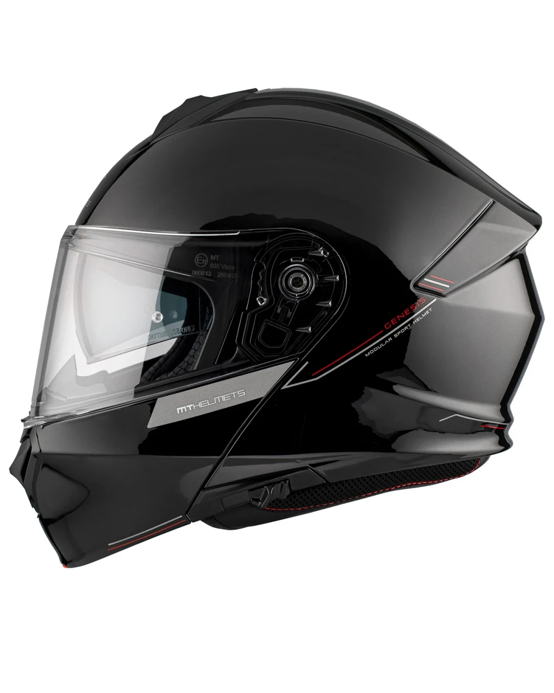 Отваряема каска MT GENESIS A1 GLOSS BLACK