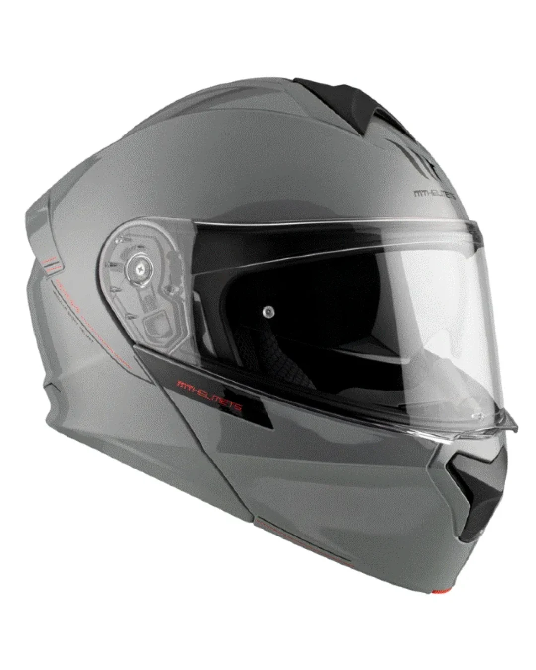 Отваряема каска MT GENESIS SOLID A12 GLOSS GREY