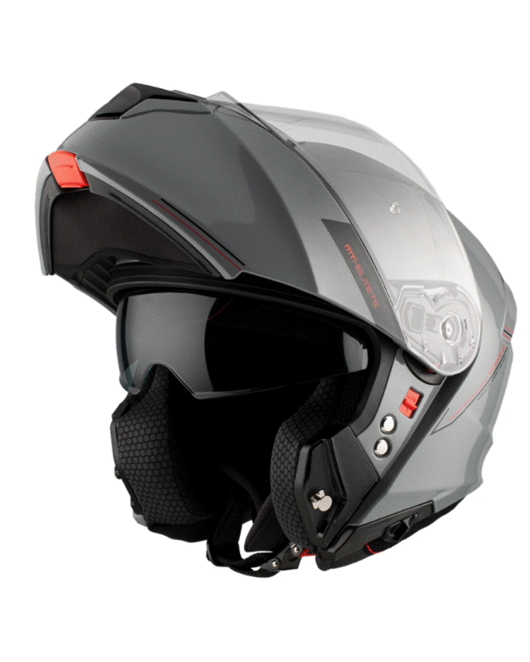 Отваряема каска MT GENESIS SOLID A12 GLOSS GREY