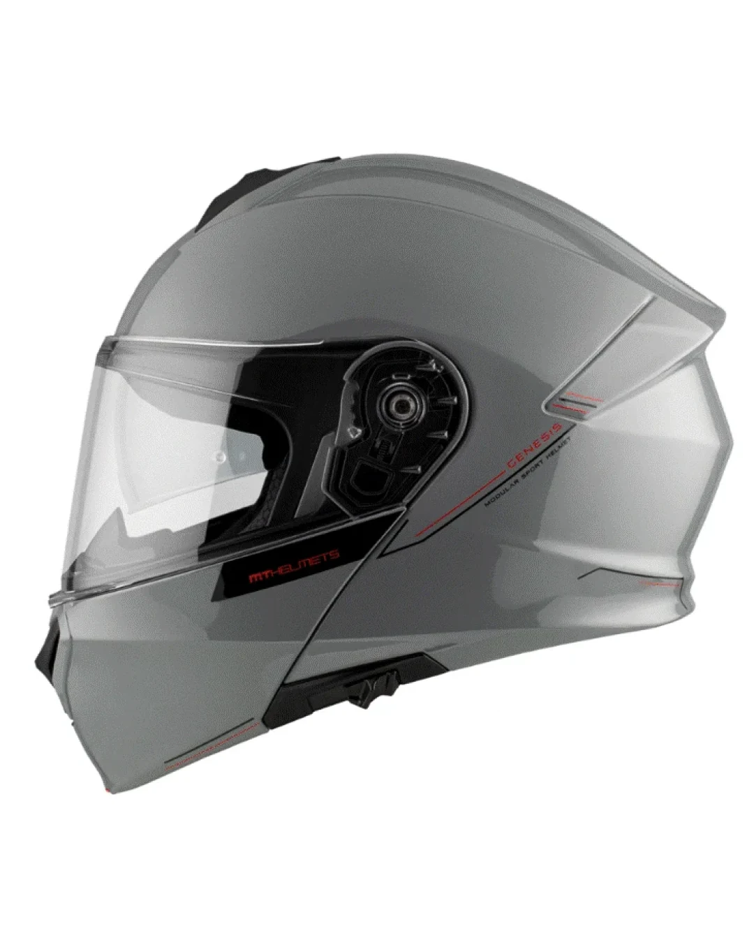 Отваряема каска MT GENESIS SOLID A12 GLOSS GREY