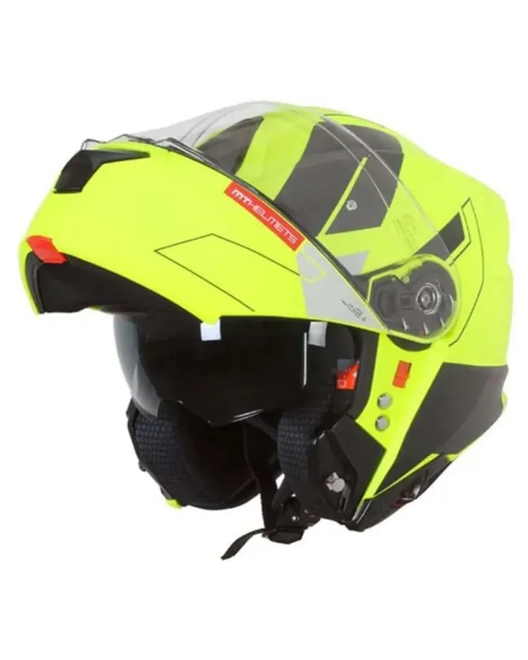 Отваряема каска MT Genesis Talo C3 Matt Yellow Fluo
