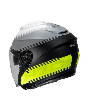 Oтворена каска HJC i30 VICOM GREY/YELLOW FLUO
