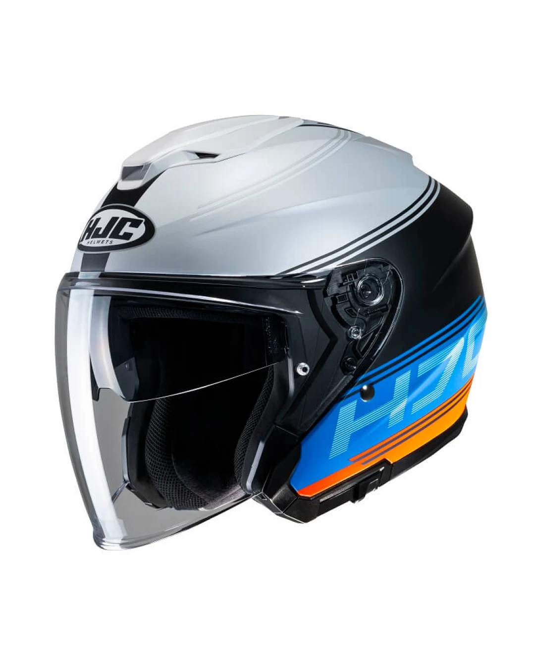 Oтворена каска HJC i30 VICOM WHITE/BLUE/ORANGE