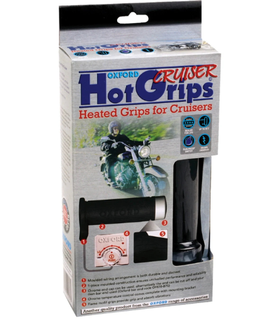 OXFORD Hotgrips Essential Cruiser с хромиран превключвател