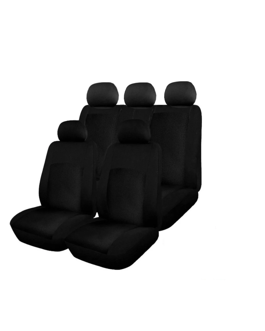 Пълен комплект авто тапицерия, калъфи за седалки за Dacia Logan I 2004-2012, Дачиа Дачия Логан II 2012+ черни