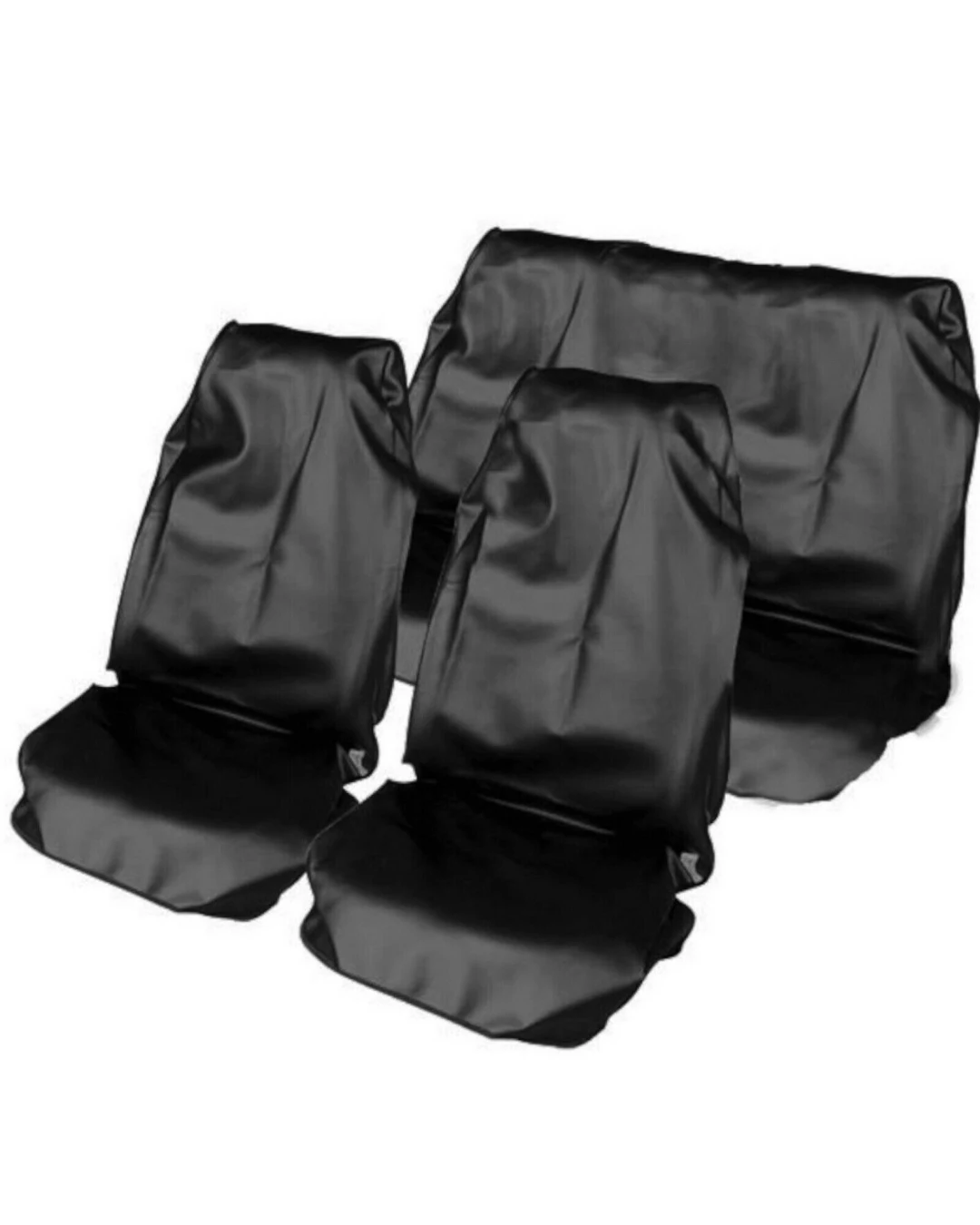 Пълен комплект непромокаем устойчив протектор за седалки на автомобил или бус в черно