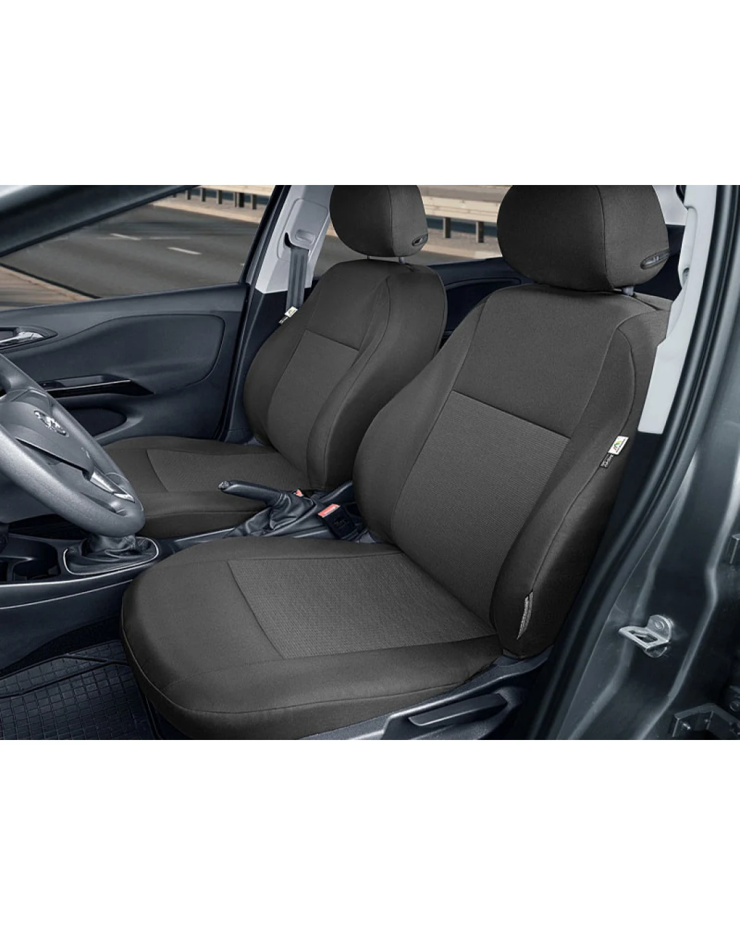 Пълен Комплект Тапицерия Kegel серия Tailore Made за предни и цяла задна седалка на Opel Corsa E 2014-2019 Черна Текстил