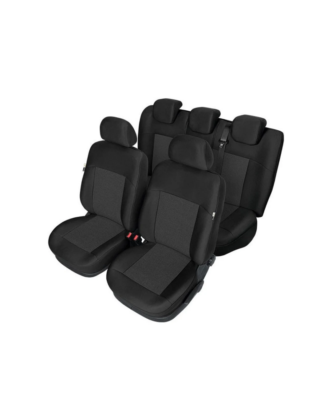 Пълен Комплект Тапицерия Kegel серия Tailore Made за предни и задни седалки на Ford Fiesta 2008-2017 MK7 Черна Текстил