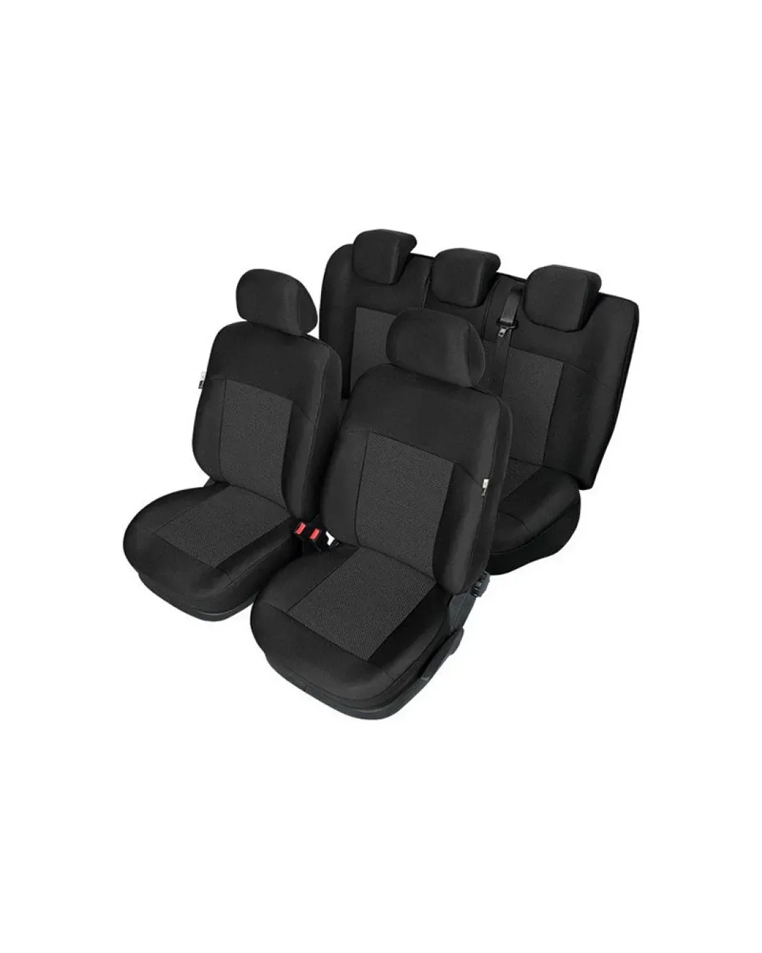 Пълен Комплект Тапицерия Kegel за предни+задни седалки на Audi A4 B8 2007-2015 Черна Текстил