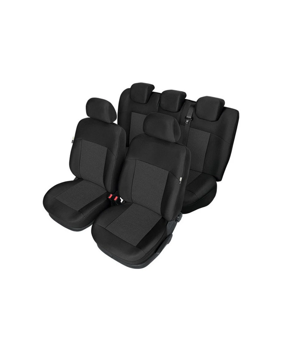 Пълен Комплект Тапицерия Kegel за предни+задни седалки на Ford Focus 2003-2014 Mk2 Mk3 Черна Текстил