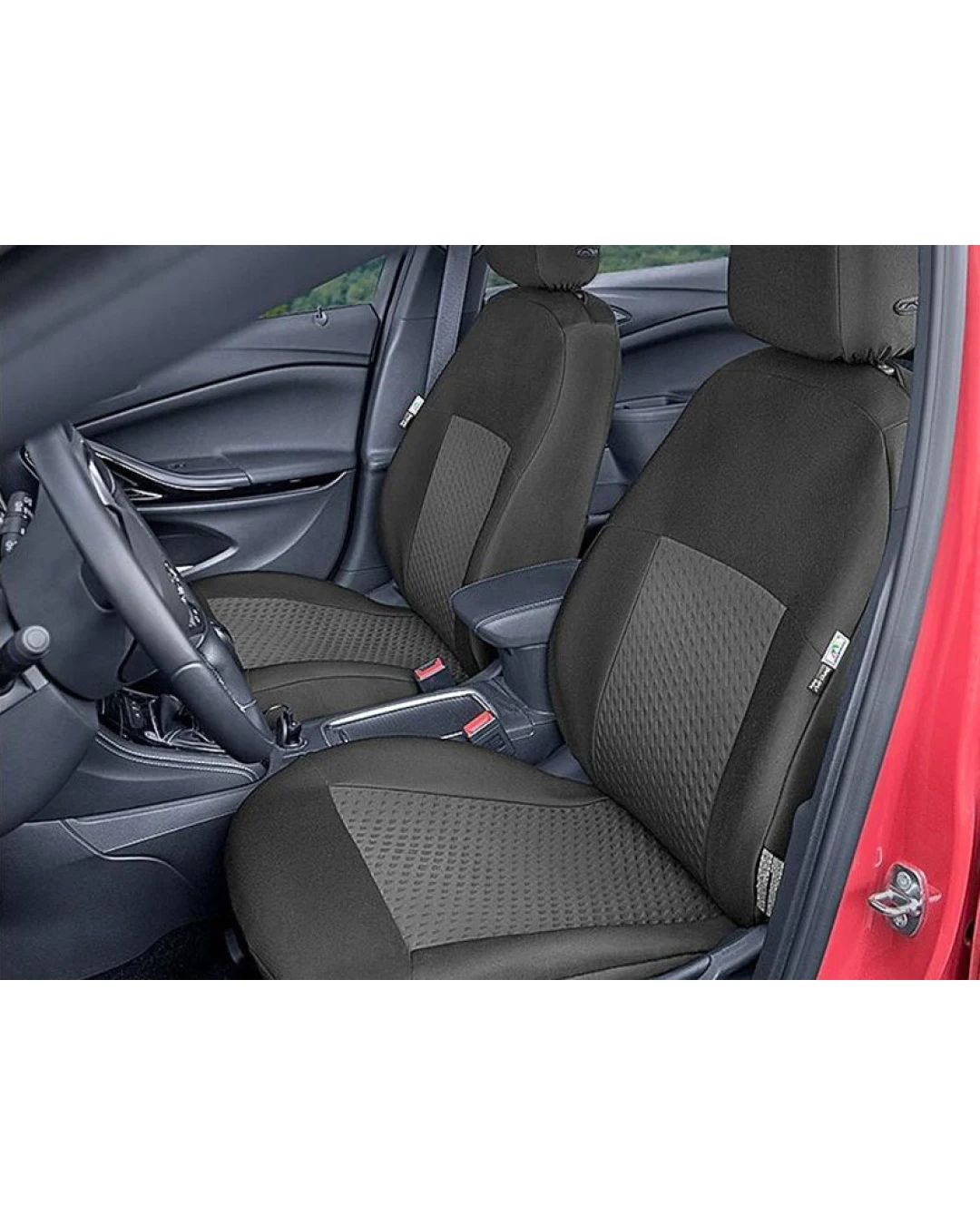 Пълен Комплект Тапицерия Kegel за предни+задни седалки на Skoda Yeti 2013-2017 Черна Текстил