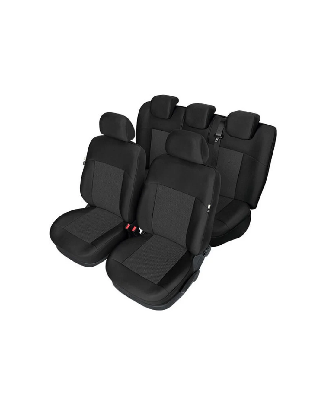 Пълен Комплект Тапицерия Kegel за предни+задни седалки на Toyota Yaris Mk3 2011-2019 Черна Текстил