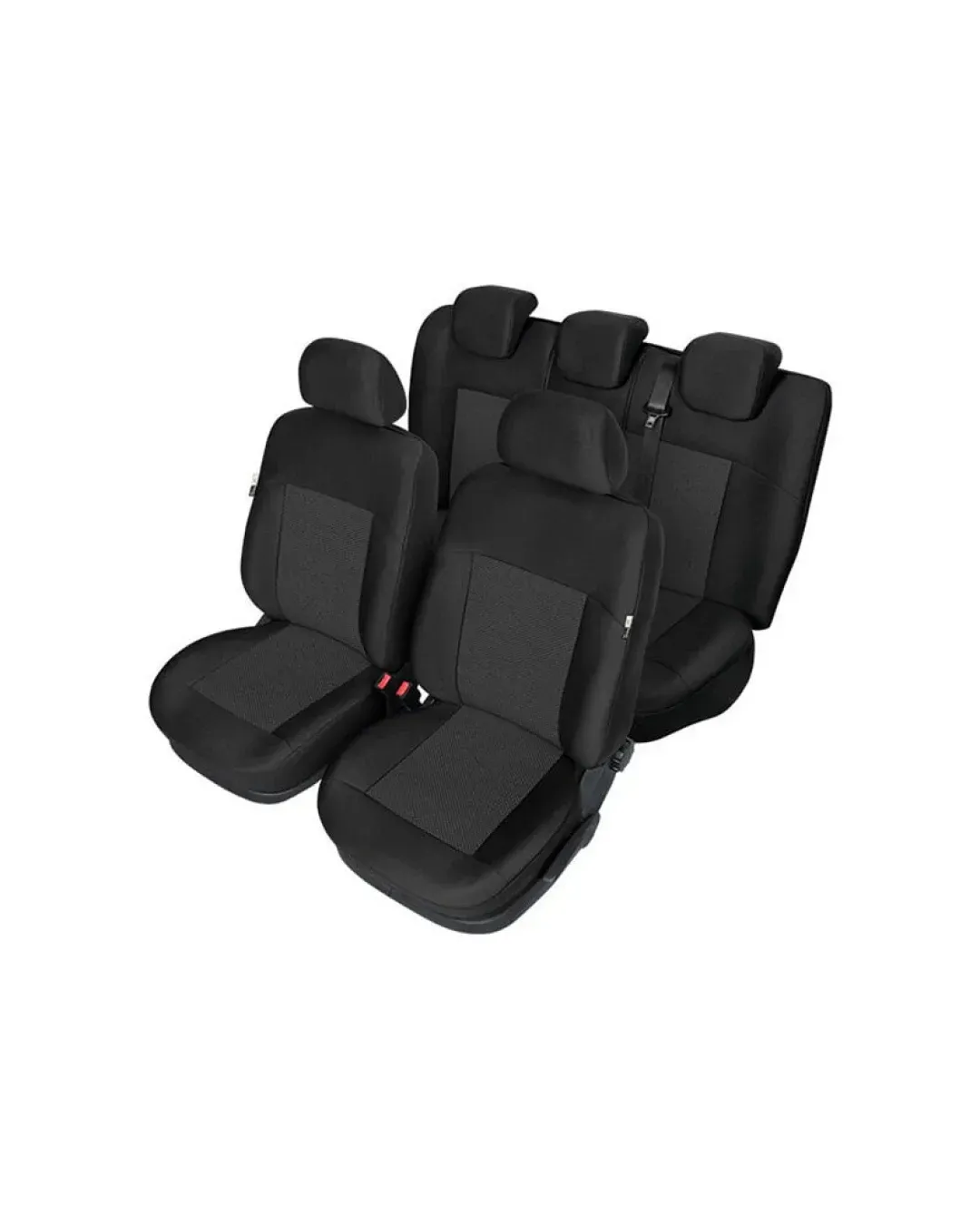 Пълен Комплект Тапицерия Kegel за предни+задни седалки на Toyota Yaris Mk3 2011-2019 Черна Текстил
