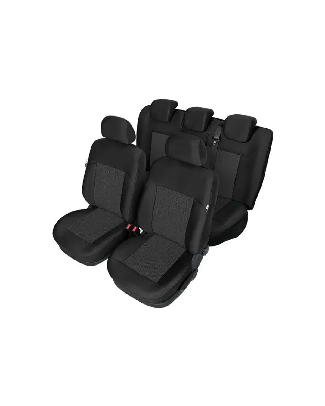 Пълен Комплект Тапицерия Kegel за предни+задни седалки на Volkswagen Passat B7 2010-2014 Черна Текстил